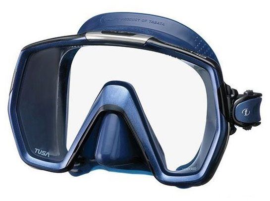 Potápěčské brýle Tusa Freedom HD, modrý silikon, modrý rámeček