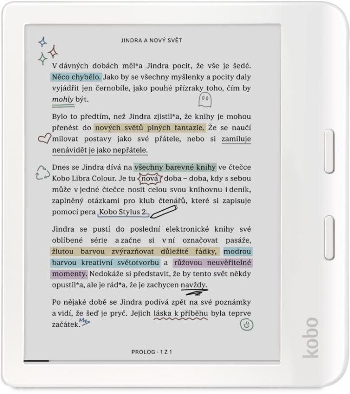 Elektronická čtečka knih Kobo Libra Colour White