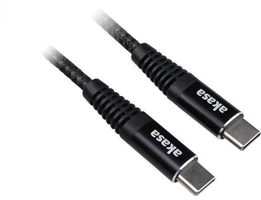 Datový kabel Akasa USB-C na USB-C 100W PD kabel pro nabíjení / AK-CBUB54-10BK