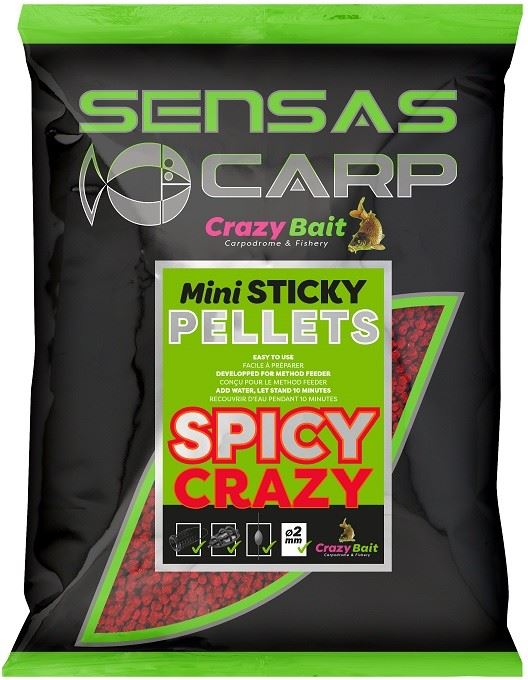 Sensas Pelety Mini Sticky Pellets Spicy Crazy 700g