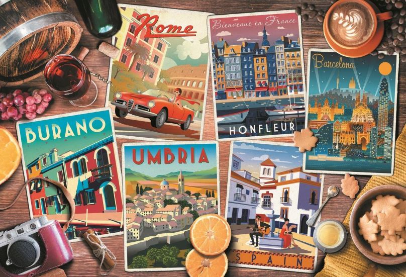 Puzzle Trefl Puzzle Cesty po Evropě 1500 dílků