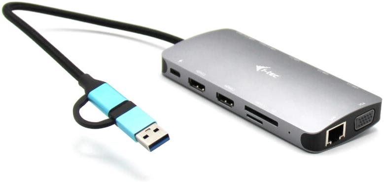 Dokovací stanice i-tec USB 3.0 USB-C/TB3 3x Display Metal Nano Dock with LAN, PD 100 W