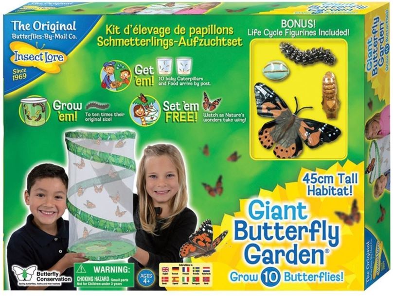 Kreativní sada Velká motýlí zahrádka 10 housenek Butterfly Garden