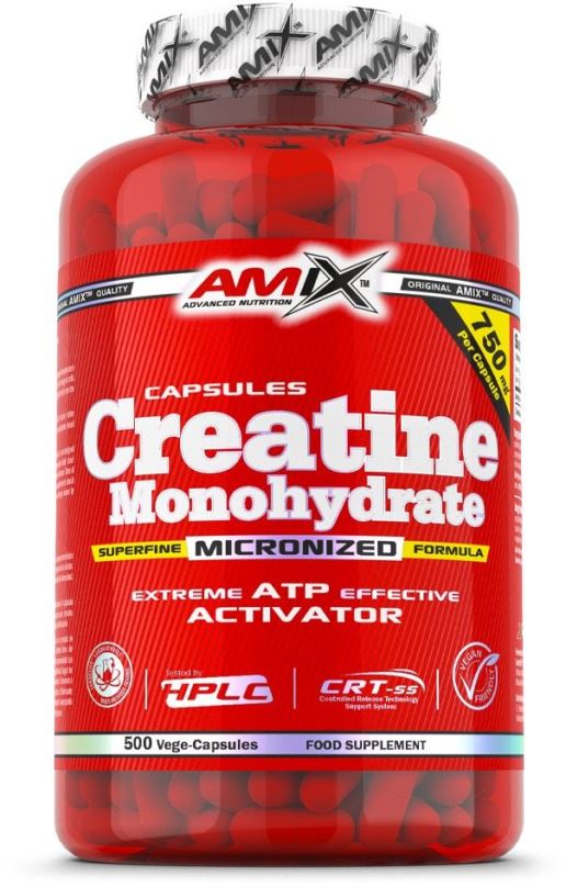 Kreatin Amix Nutrition Creatine monohydrate, kapsle, 500 kapslí