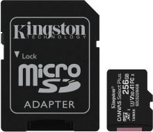 Paměťová karta Kingston MicroSDXC 256GB Canvas Select Plus + SD adaptér