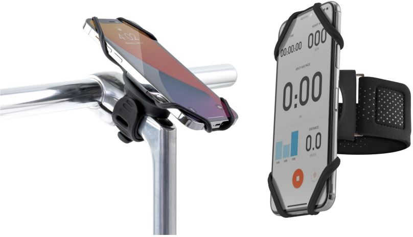 Držák na mobilní telefon BONE Bike+Run Tie Connect Kit pro mobil 4,7 - 7,2"