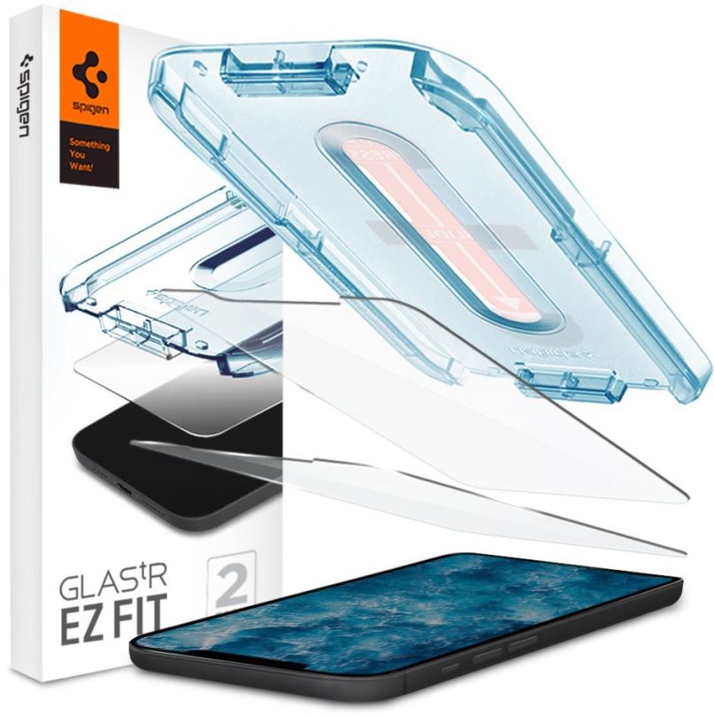 Ochranné sklo Spigen Glas tR EZ Fit 2P iPhone 12/iPhone 12 Pro