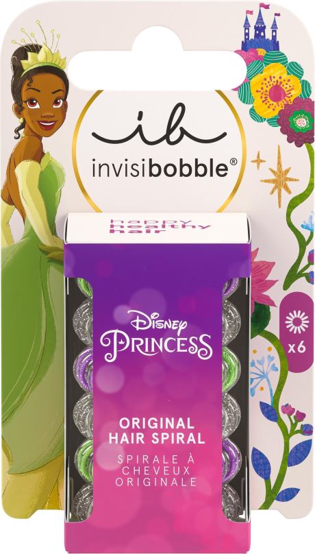 Gumičky do vlasů INVISIBOBBLE KIDS ORIGINAL Disney Tiana 6 ks