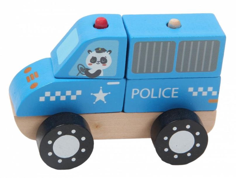 Auto Hope Toys Dřevěné autíčko Policie
