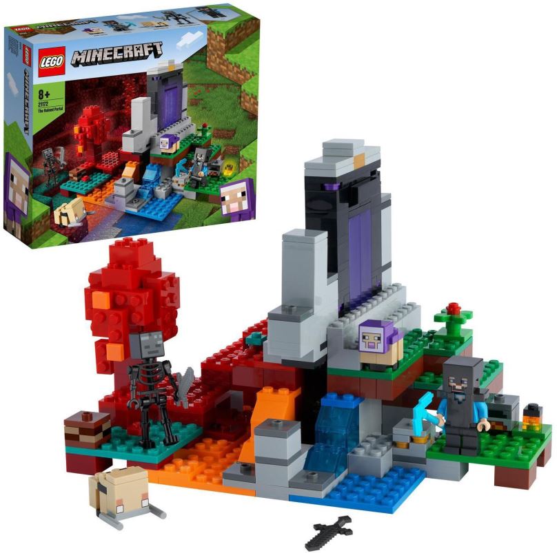 LEGO stavebnice LEGO® Minecraft® 21172 Zničený portál