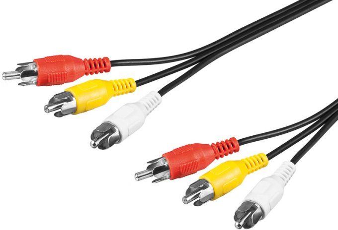Video kabel PremiumCord Kabel 3x CINCH-3x CINCH M/M 2m