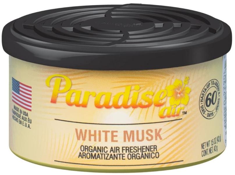 Vůně do auta Paradise Air Organic Air Freshener, vůně White Musk