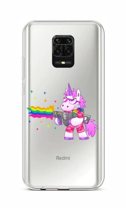 Kryt na mobil TopQ Kryt Xiaomi Redmi Note 9 Pro silikon Rainbow Gun 52566