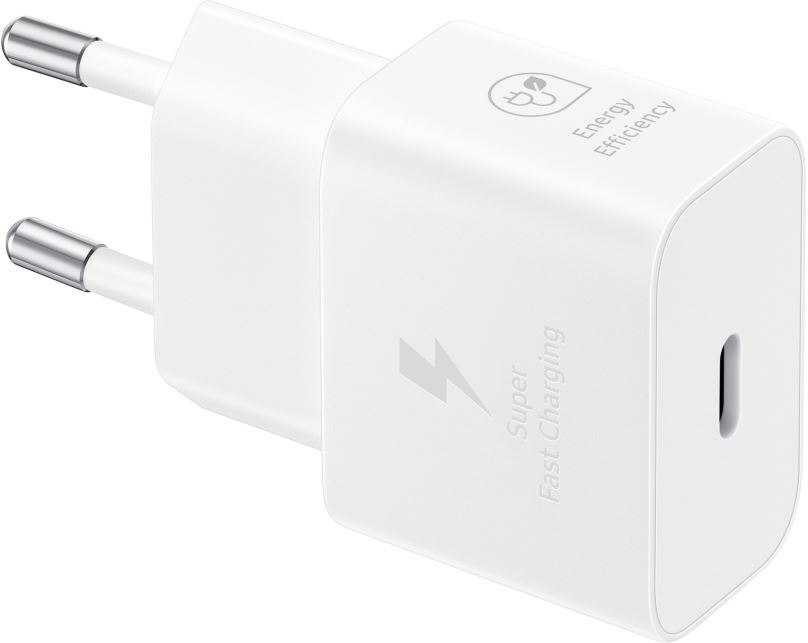 Nabíječka do sítě Samsung nabíjecí adaptér USB-C (25W) bílý bez kabelu v balení