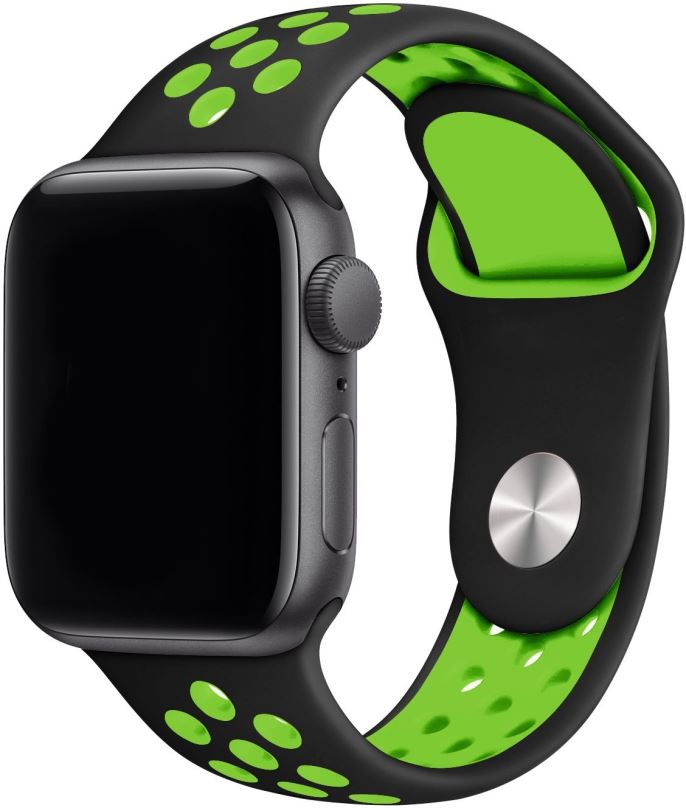 Řemínek Eternico Sporty pro Apple Watch 42mm / 44mm / 45mm / Ultra 49mm Vibrant Green and Black