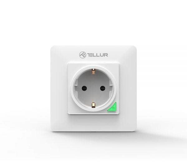 Chytrá zásuvka Tellur WiFi Smart Wall Plug, 3000W, 16A, bilá