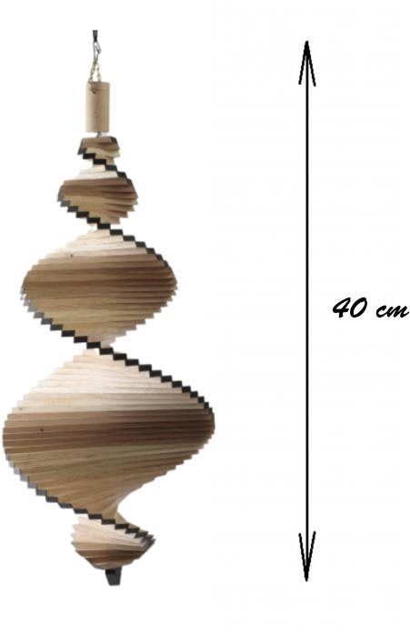 Didaktická hračka T-Wood Větrná spirála Kamélie 40 cm