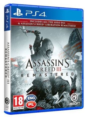 Hra na konzoli Assassins Creed 3 + Liberation Remaster - PS4