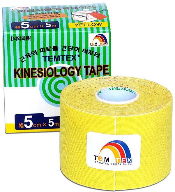 Tejp Temtex tape Tourmaline žlutý 5 cm