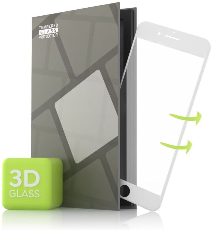 Ochranné sklo Tempered Glass Protector pro iPhone 7 / 8 / SE 2022 / SE 2020 (Case Friendly) 3D GLASS, bílé