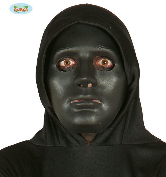 Karnevalová maska Černá Maska - Dnb - Halloween - PVC