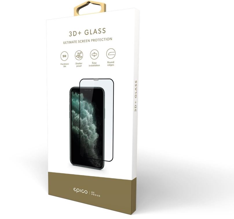 Ochranné sklo Epico 3D+ Glass IM iPhone 6/6S/7/8/SE (2020)/SE (2022) - černá