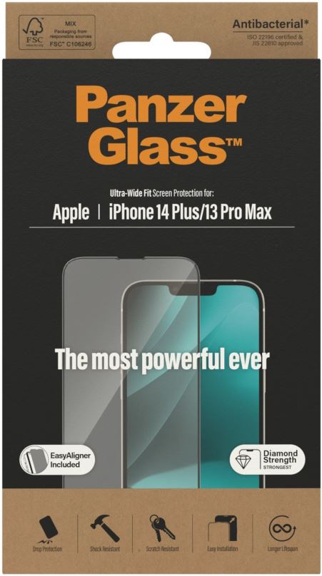 Ochranné sklo PanzerGlass Apple iPhone 13 Pro Max/14 Plus s instalačním rámečkem
