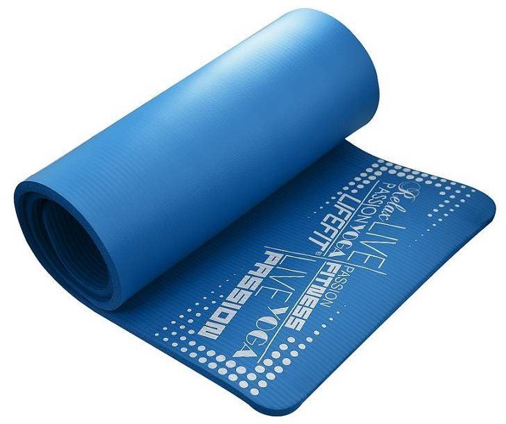 Podložka na cvičení Lifefit Yoga Mat Exkluziv plus modrá