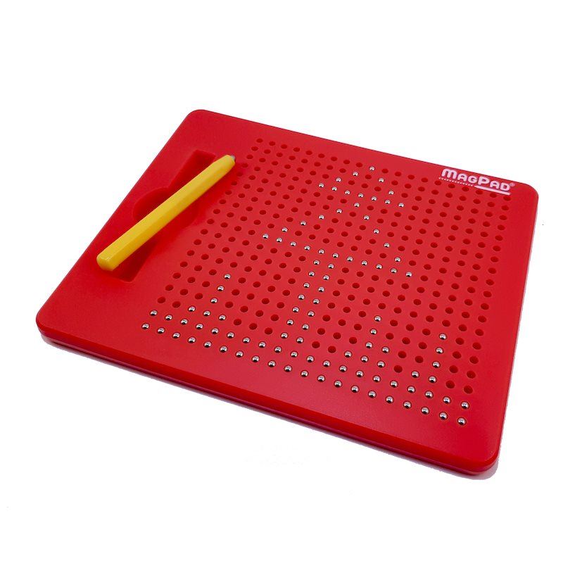 Kreslicí tabulka Magnetická kreslící tabulka Magpad - červená - 380 kuliček