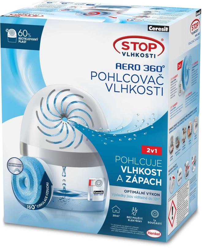 Pohlcovač vlhkosti STOP VLHKOSTI Aero 360° bílý 450 g