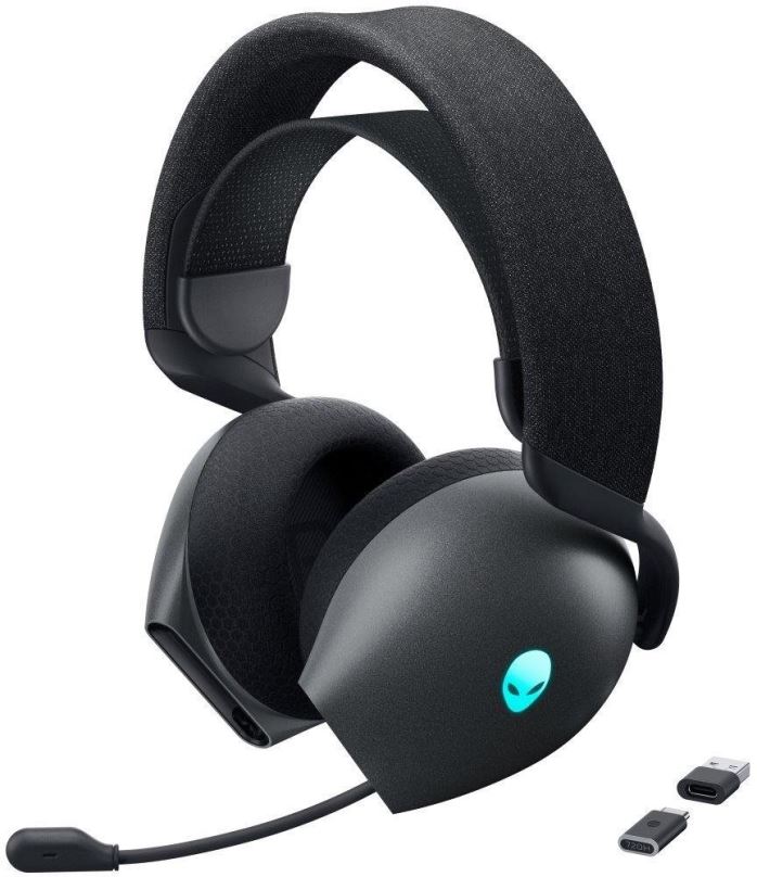 Herní sluchátka Dell Alienware Dual Mode Wireless Gaming Headset - AW720H (Dark Side of the Moon)