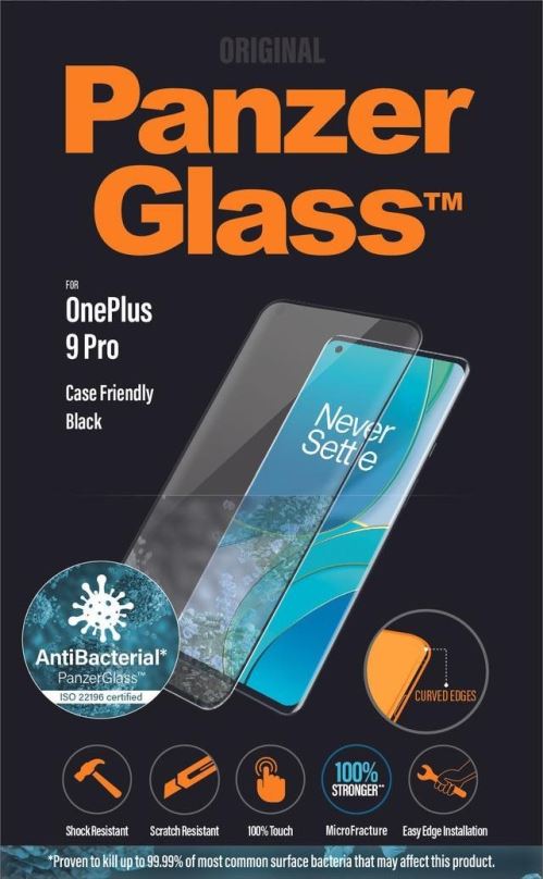 Ochranné sklo PanzerGlass Premium Antibacterial pro OnePlus 9 Pro/10 Pro 5G