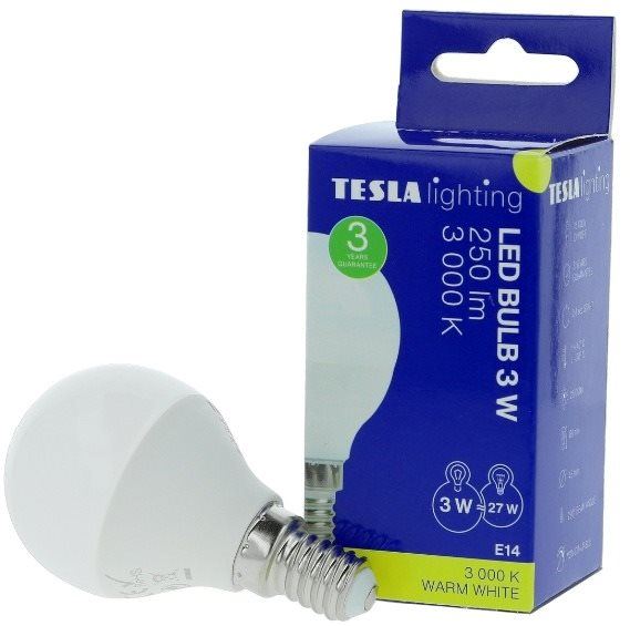 LED žárovka TESLA mini BULB 3W E14