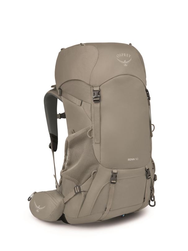 Turistický batoh Osprey Renn 50 Pediment Grey/Linen Tan