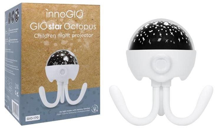 Dětský projektor innoGIO Giostar světelný Octopus