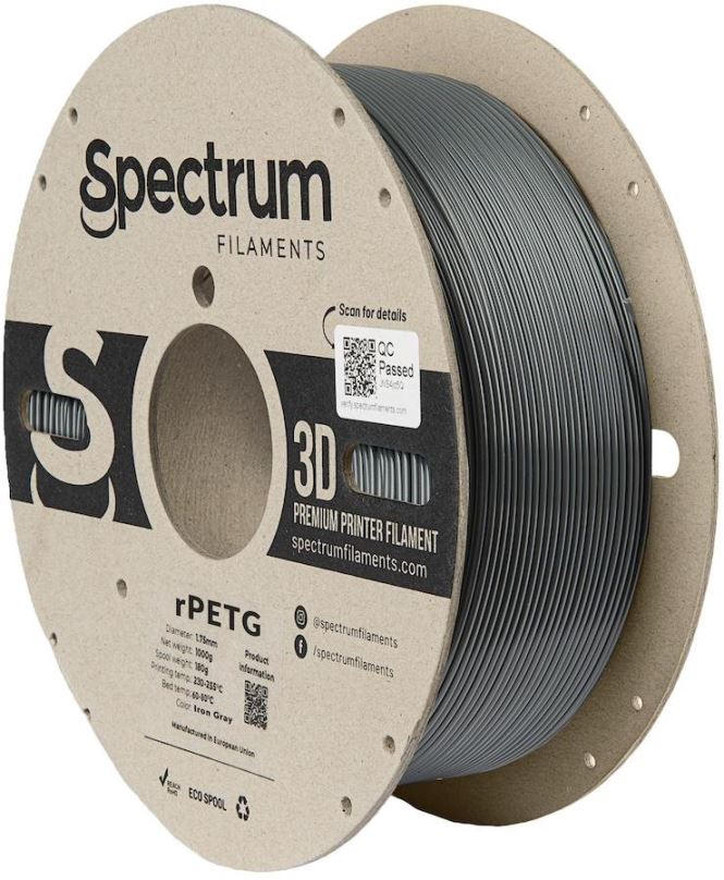 Filament Filament Spectrum rPETG 1.75mm Iron Grey 1kg