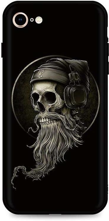 Kryt na mobil TopQ Kryt iPhone SE 2022 silikon Music Skeleton 74247