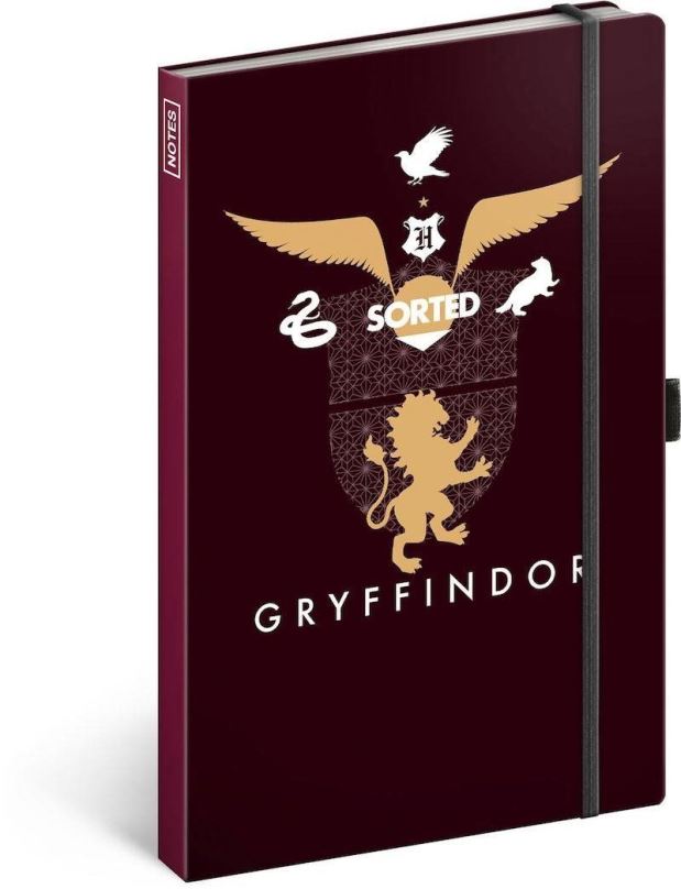 Zápisník PRESCOGROUP Harry Potter – Gryffindor, linkovaný, 13 x 21 cm