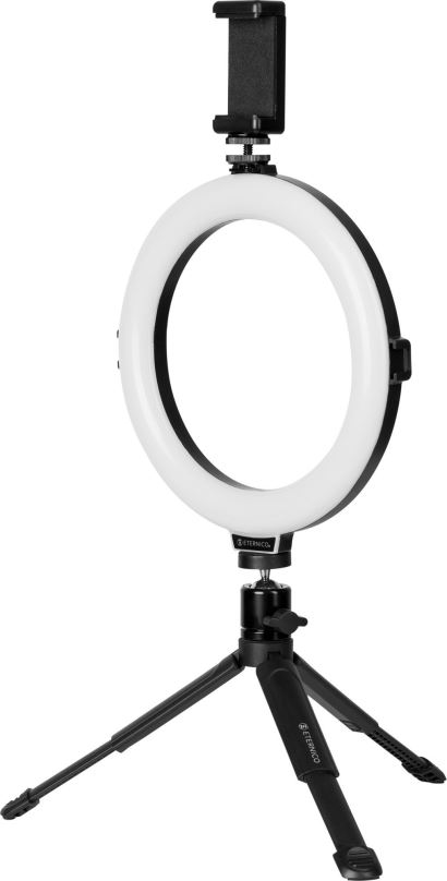 Foto světlo Eternico Mini Tripod T-10 černý + Eternico Ring Light 8" RGB