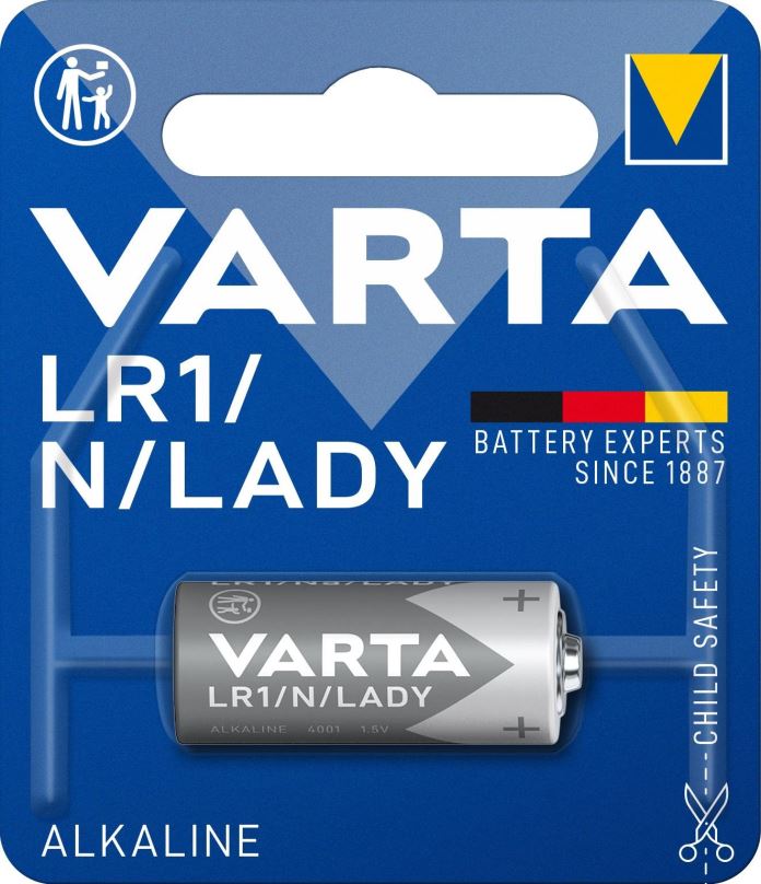 Jednorázová baterie VARTA speciální alkalická baterie LR1/N/Lady 1ks