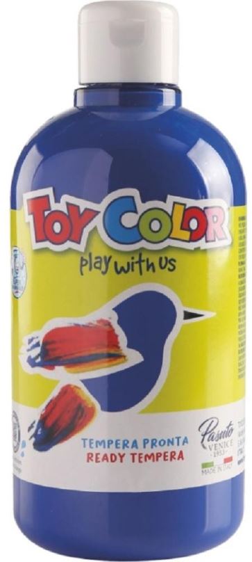 Tempery Temperová barva Toy color 500ml - tm. modrá