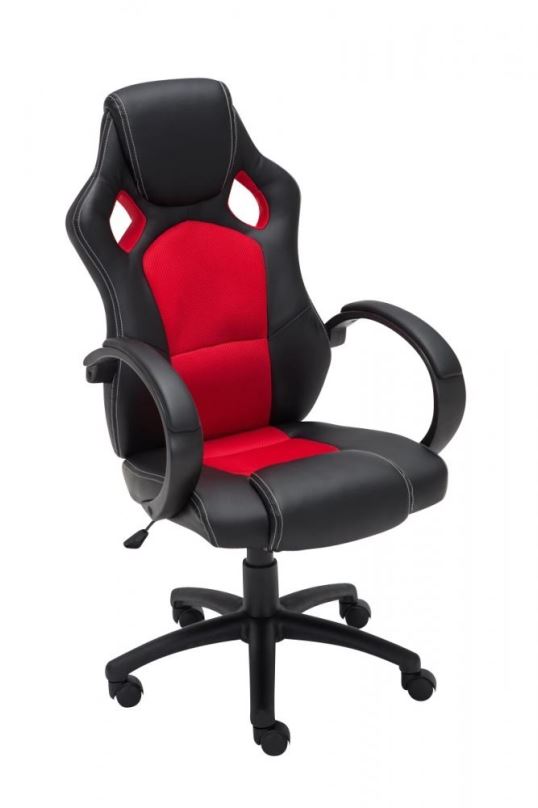 Herní židle BHM GERMANY Black, černo-červené