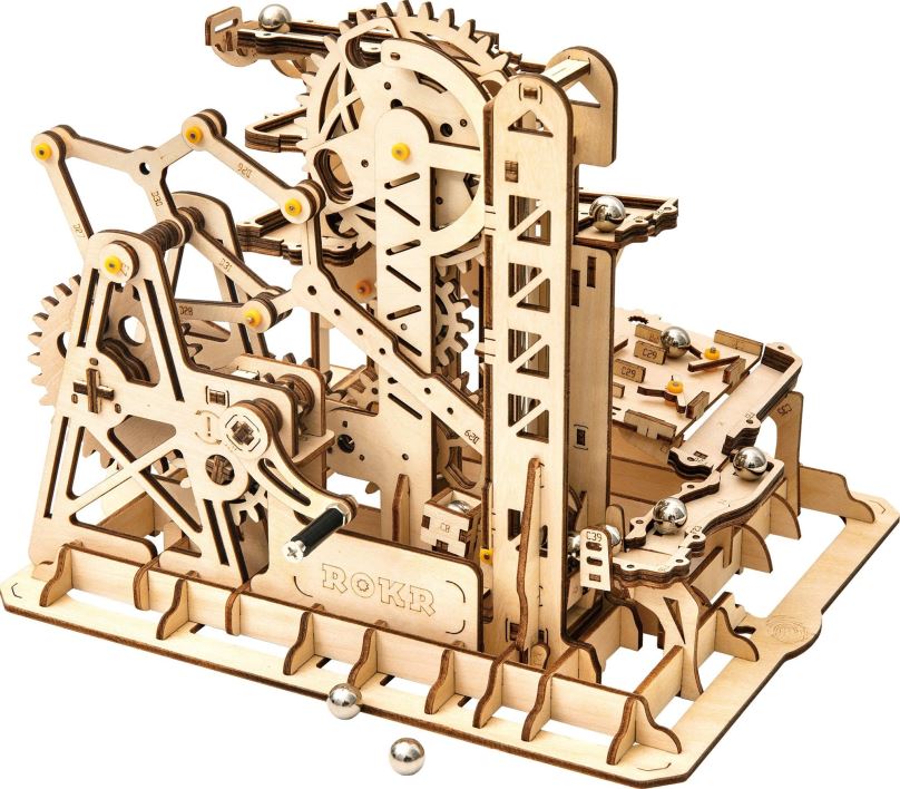 3D puzzle Robotime Rokr 3D dřevěné puzzle Kuličková dráha: Climber 233 dílků