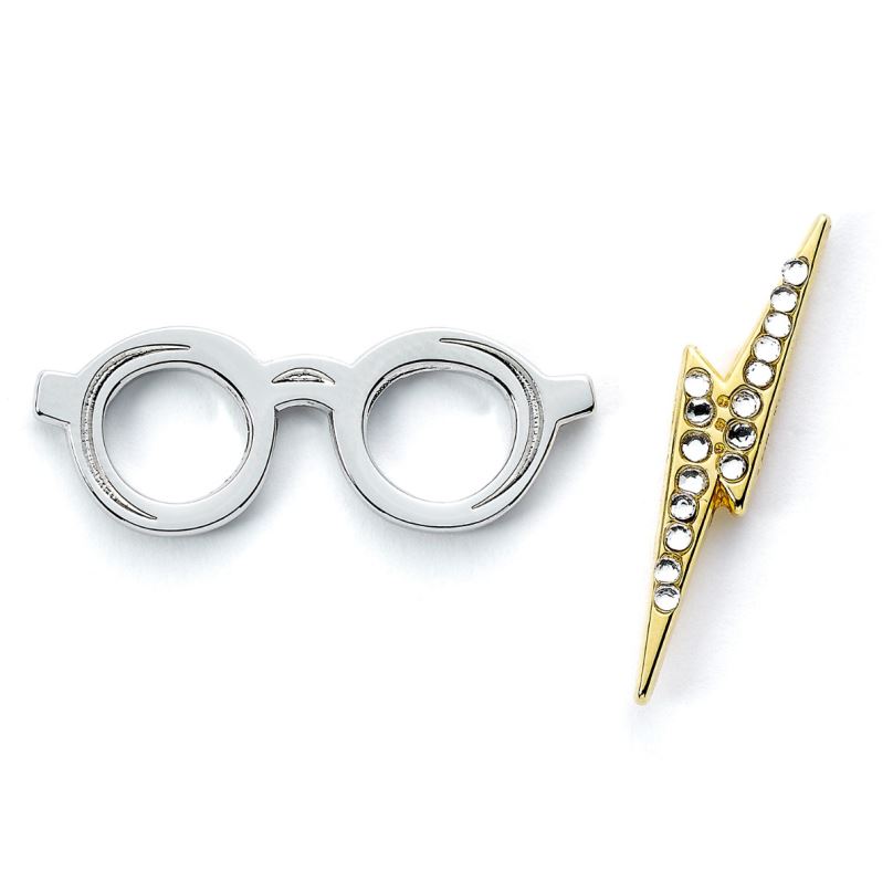Odznaky Harry Potter - Brýle a Blesk