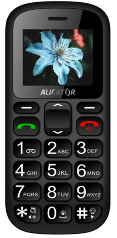 Mobilní telefon Aligator A321 Senior Grey