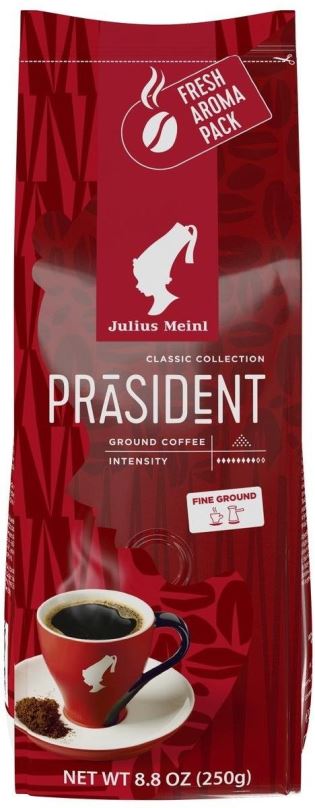 Káva Julius Meinl Präsident Fine Ground 250g, mletá káva