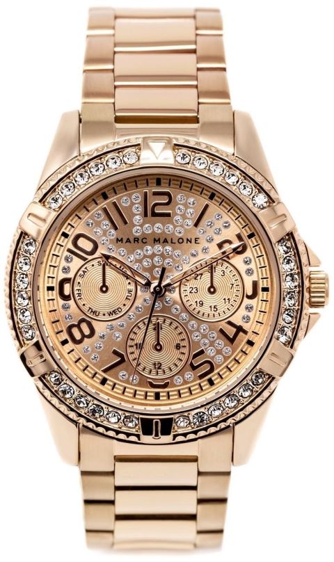 Dámské hodinky Marc Malone dámské hodinky Bethany Sparkling Rose Gold Steel CXCH