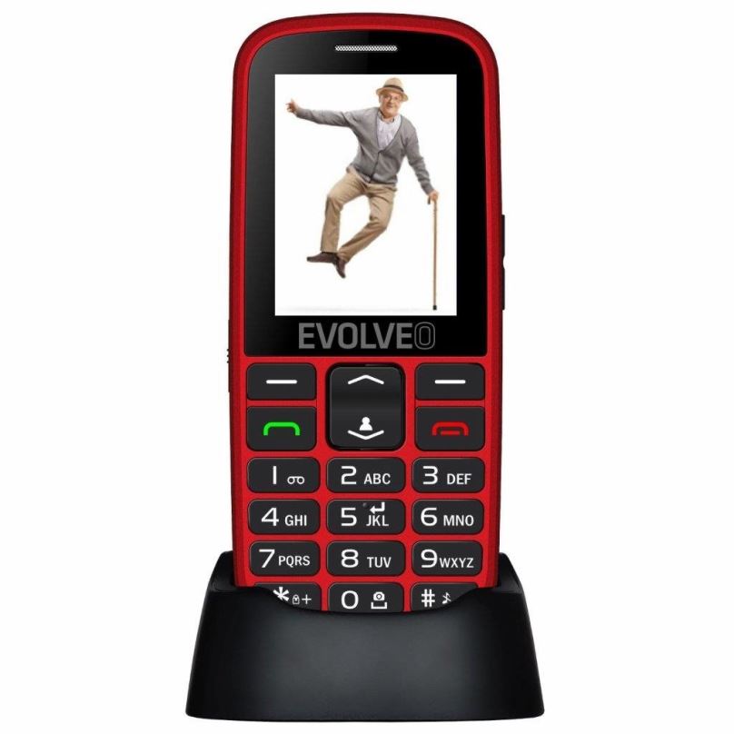 Mobilní telefon EVOLVEO EasyPhone EG červená
