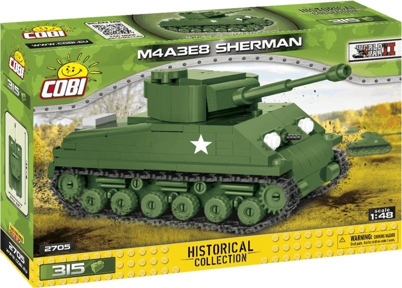 Stavebnice Cobi tank Sherman M4A3E8 Easy Eight