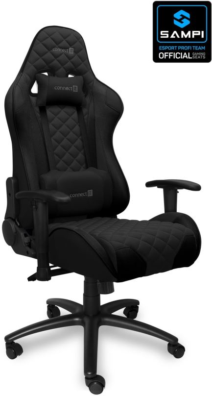 Herní židle CONNECT IT Monaco Pro CGC-1200-BK, Black